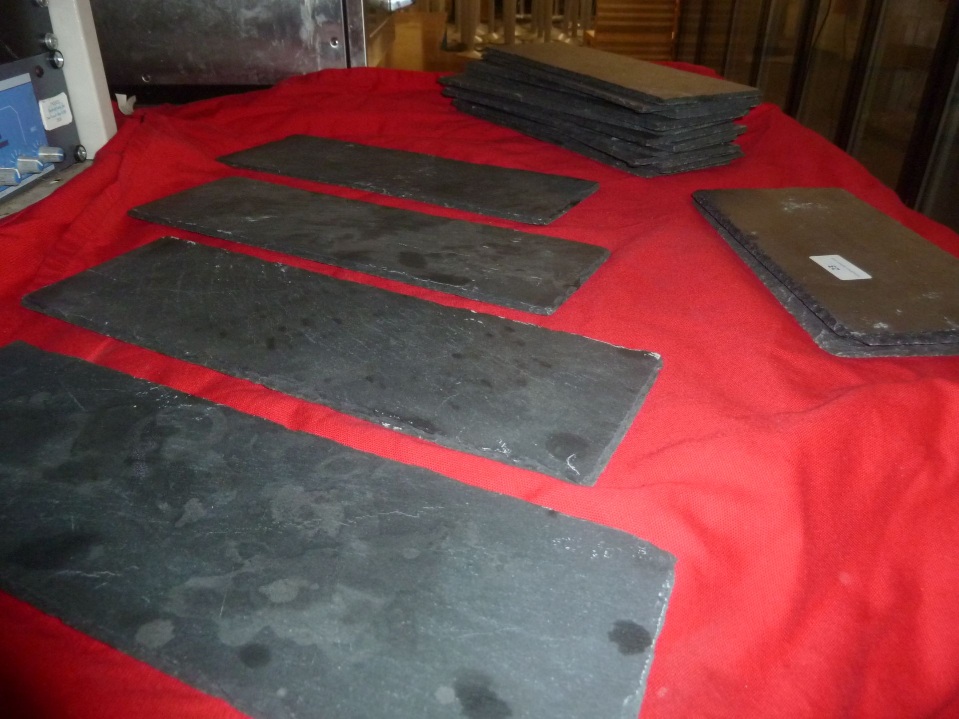 *display slates - approx. 18, various sizes