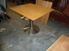 *rectangle wooden topped coffee tables x 4 700w x 600d x 530h