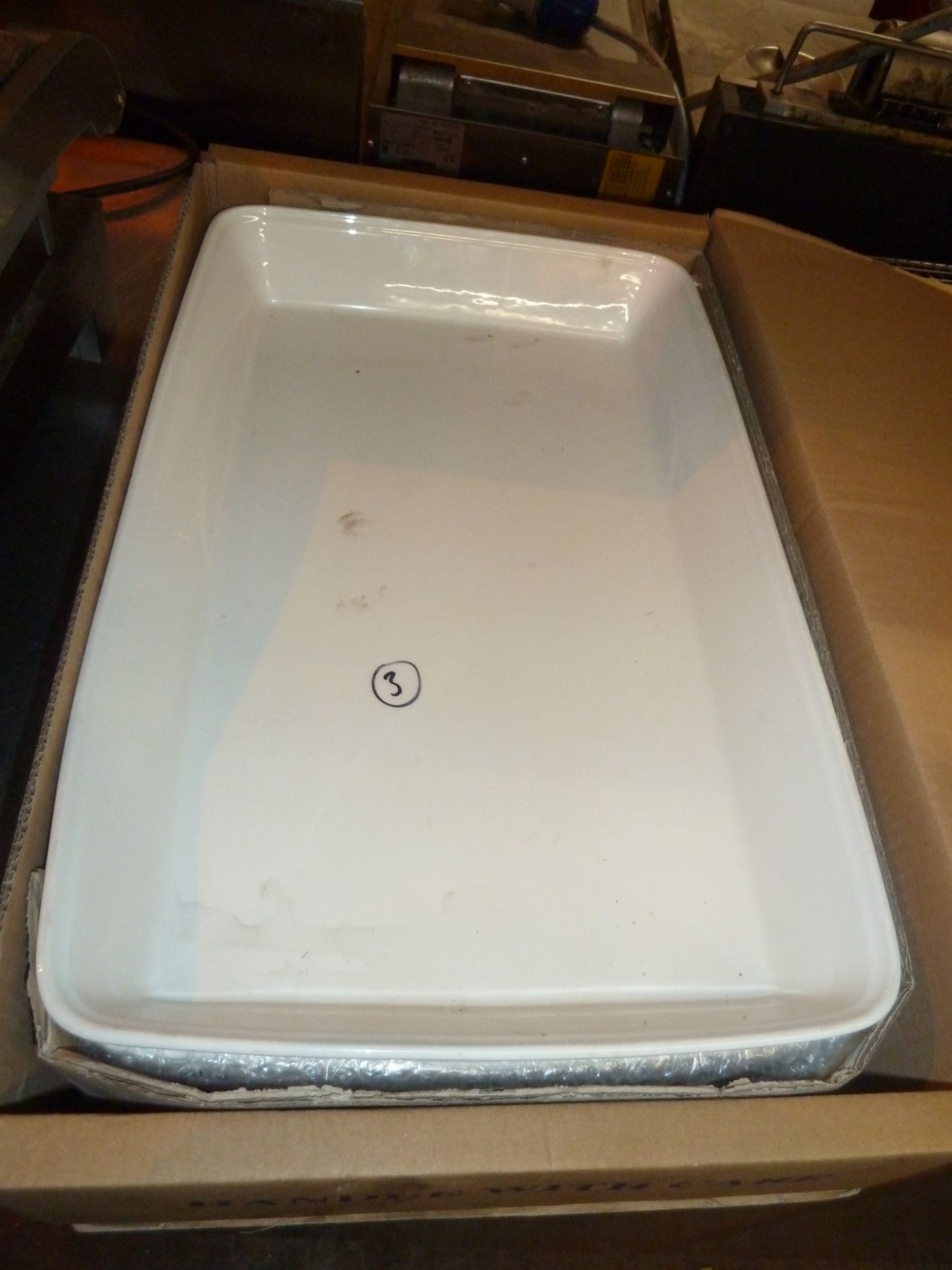 *large rectangle serving/presentation bowls x 3 520w x 330d