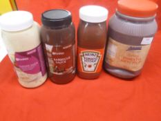 *selection of catering size sauces