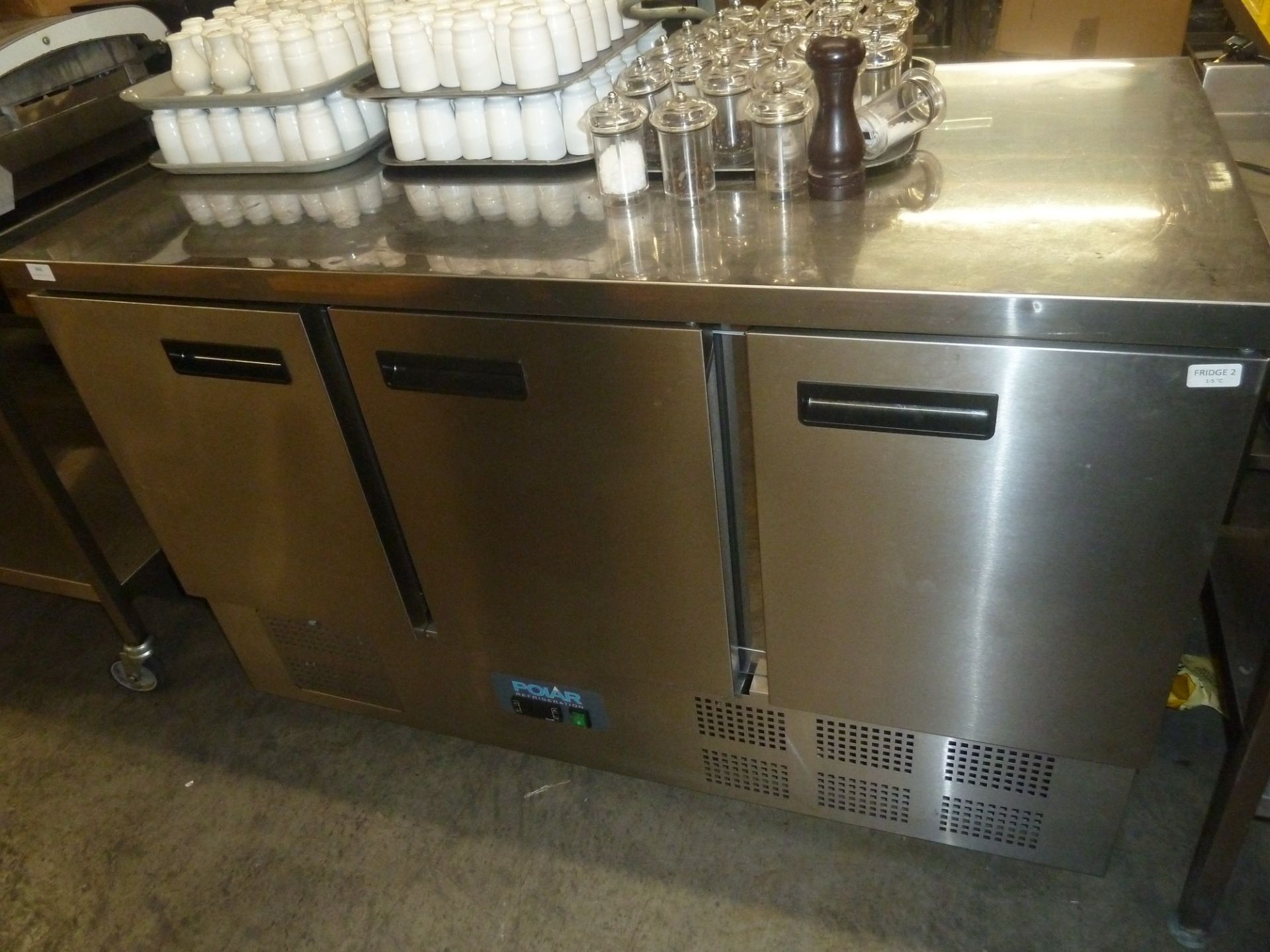 *Polar bench top 3 door fridge - single phase