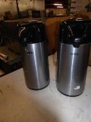 *thermos hot water dispensing flasks x 2