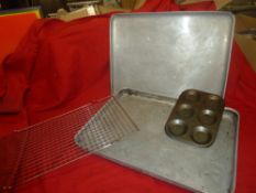 *selection of baking trays bun tins approx. 18