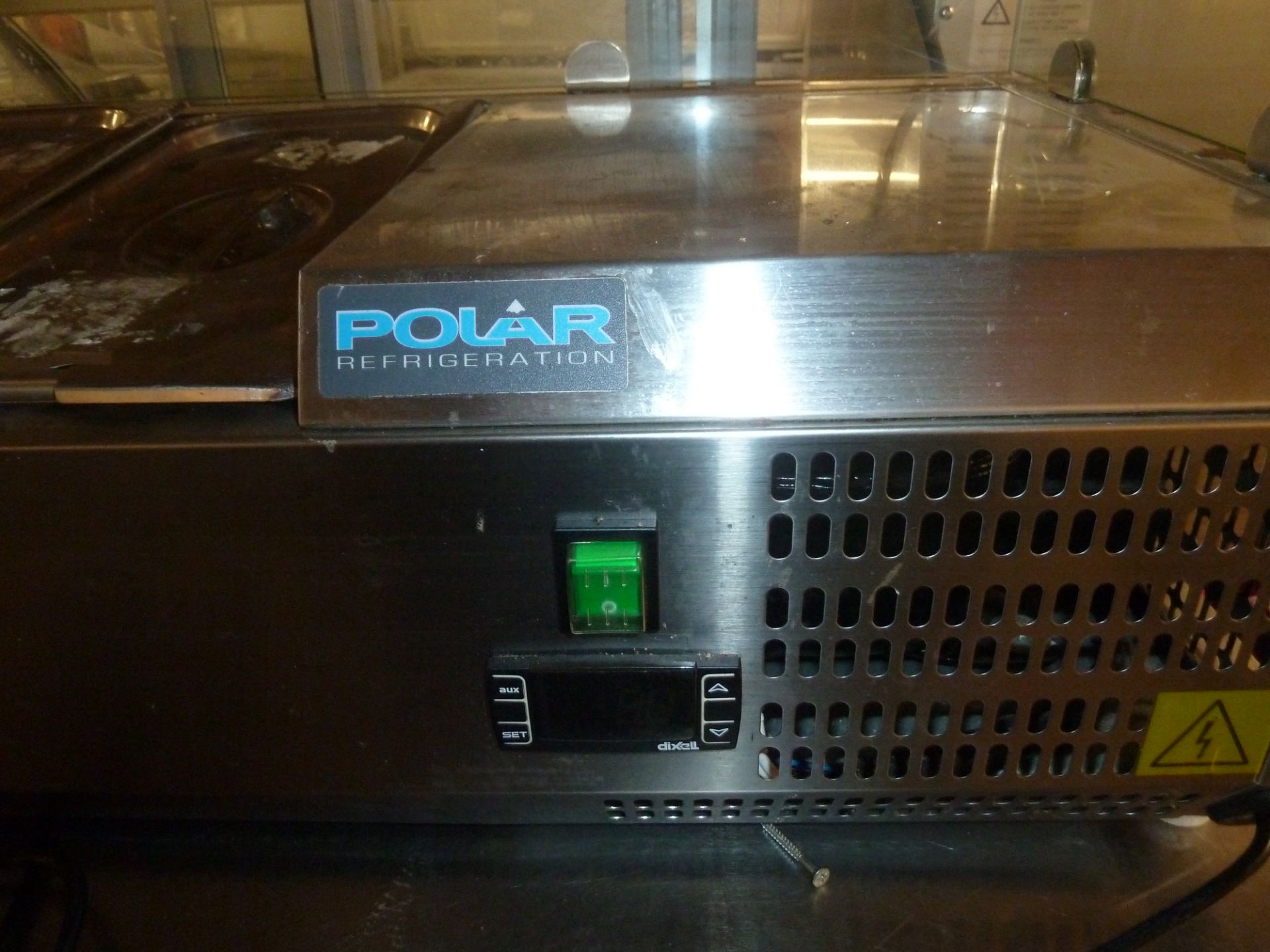 *Polar countertop refrigeration unit with glass display counter front - complete with gastronomes - Image 2 of 3