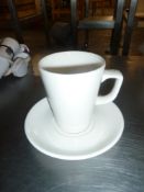 *white cups and saucers approx. 14 items