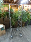 *S/S wide trolley suitable for 500w trays