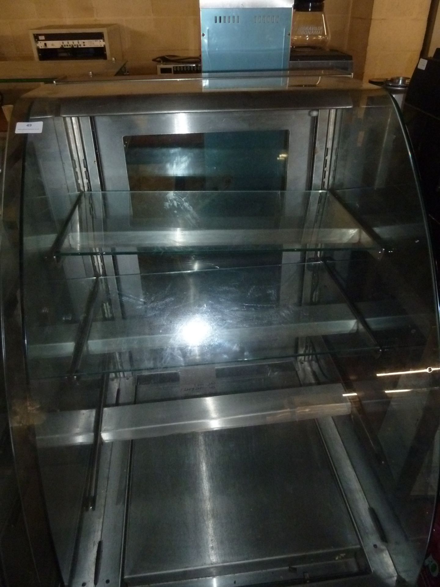 *rear loading display cabinet refrigeration unit with 3 shelves 620w x 780d x 1380h - Image 2 of 3