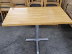 *rectangular butchers block tables x 4 1060w x 600d x 740h