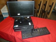 *HP desktop computer with screen, keyboard and mouse