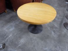 *round butchers block top coffee tables 2 750 diameter x 570h