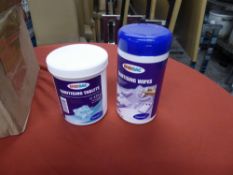 *Sanitizing selection - 4 x wipes, 1 x tablets