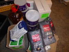 *dry store assortment - canderel sweetener, decaff coffee pods, 6kg Cadbury drinking chocolate,