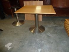 *rectangle wooden topped coffee tables x 4 700w x 600d x 530h