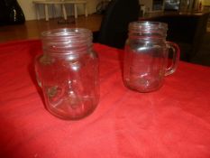 *glass mason jars with handle approx. 30