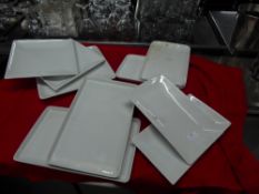 *square and rectangle plates x 9