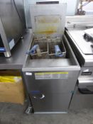 *Pitco twin basket pedestal fryer on castors - gas 390w x 760d x 1200h