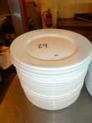 *white side plates diameter 165mm x approx. 24