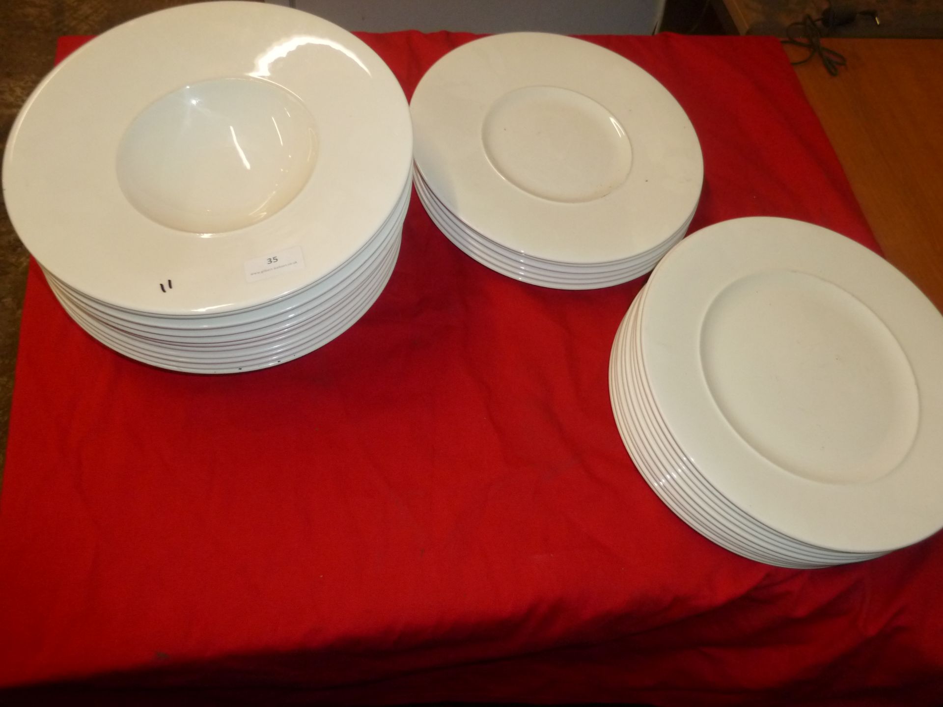 *white crockery - bowls and plates. approx. 27 items - nice presentation dish style - Image 2 of 2