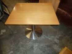 *rectangle wooden topped coffee tables x 2 700w x 600d x 530h