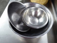 *S/S bowls - 3 large, 3 small