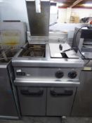 *Lincat twin fryer on castors - gas 600w x 760d x 1050h