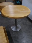 *round butchers block tables x 2 750 diameter x 770h