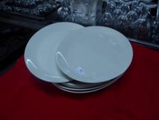 *6 large oval presentation plates