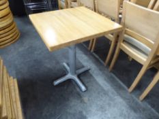 *square butchers block tables x 4 600w x 600d x 730h