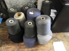 *16 Cones of Machine Knitting Wool