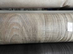 *Roll End of Wood Grain Vinyl Flooring