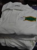 *10 White Polo Shirts (Embroidered)