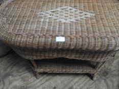 *Wicker & Cane Occasional Table