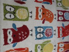 *Owl Pattern Rug 100x150cm