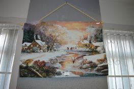 Light Up Christmas Tapestry