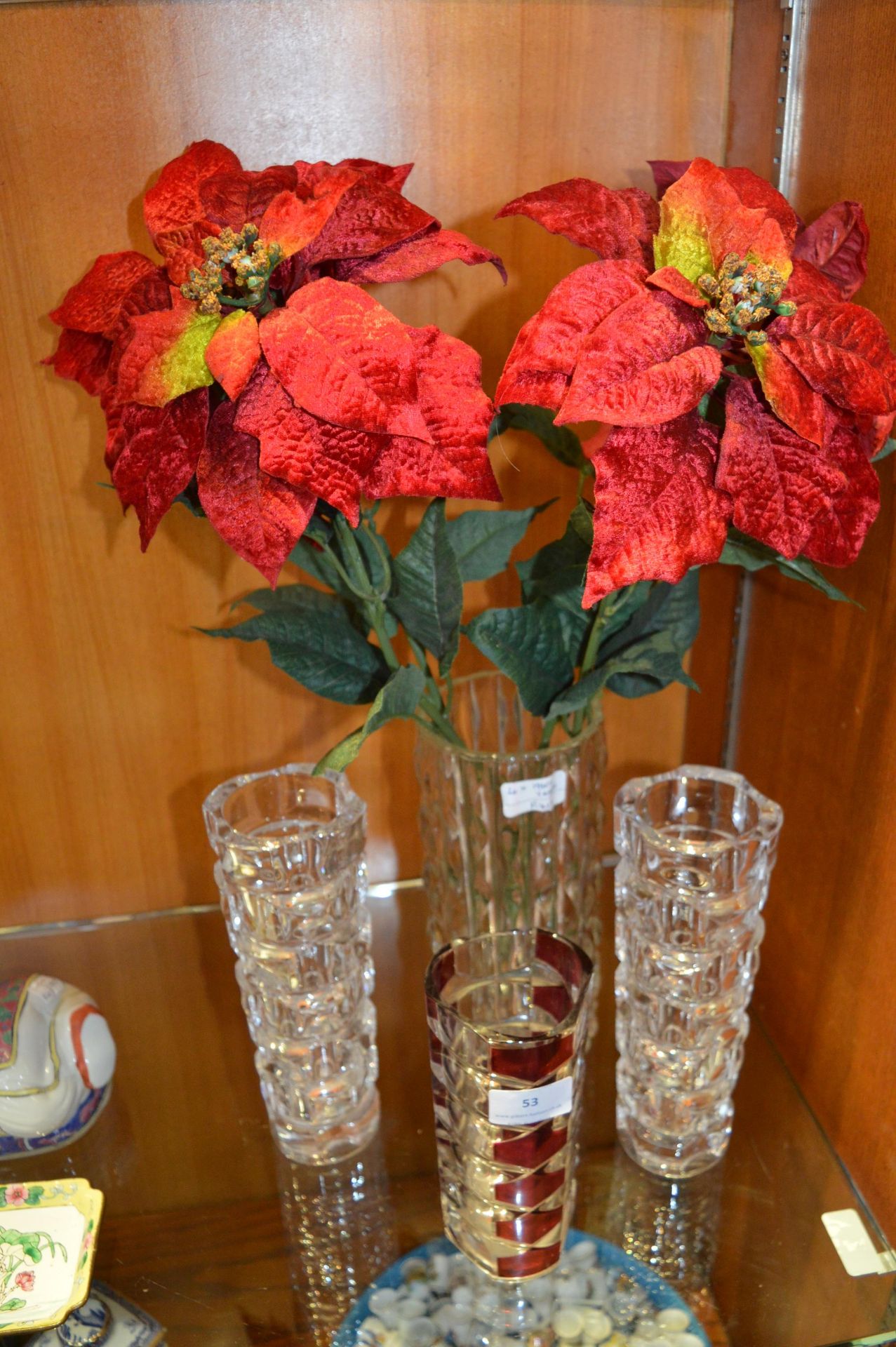 Four 1960's Glass Vases