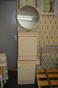 Pair of Bedside Cabinets plus a Circular Mirror