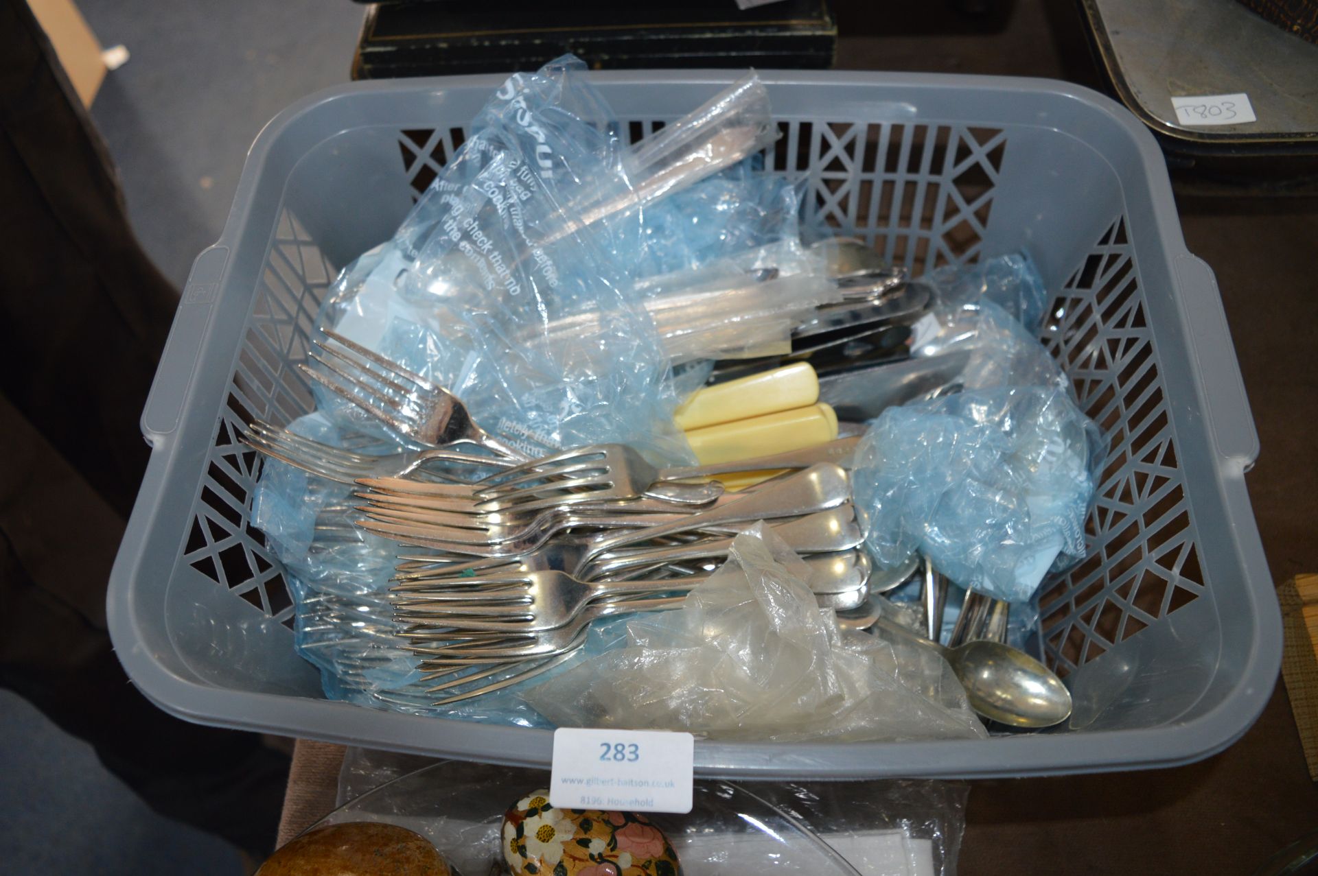 Basket of Vintage Cutlery