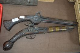 Two Replica Flintlock Pistols