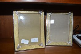Two Glass Photo Frames