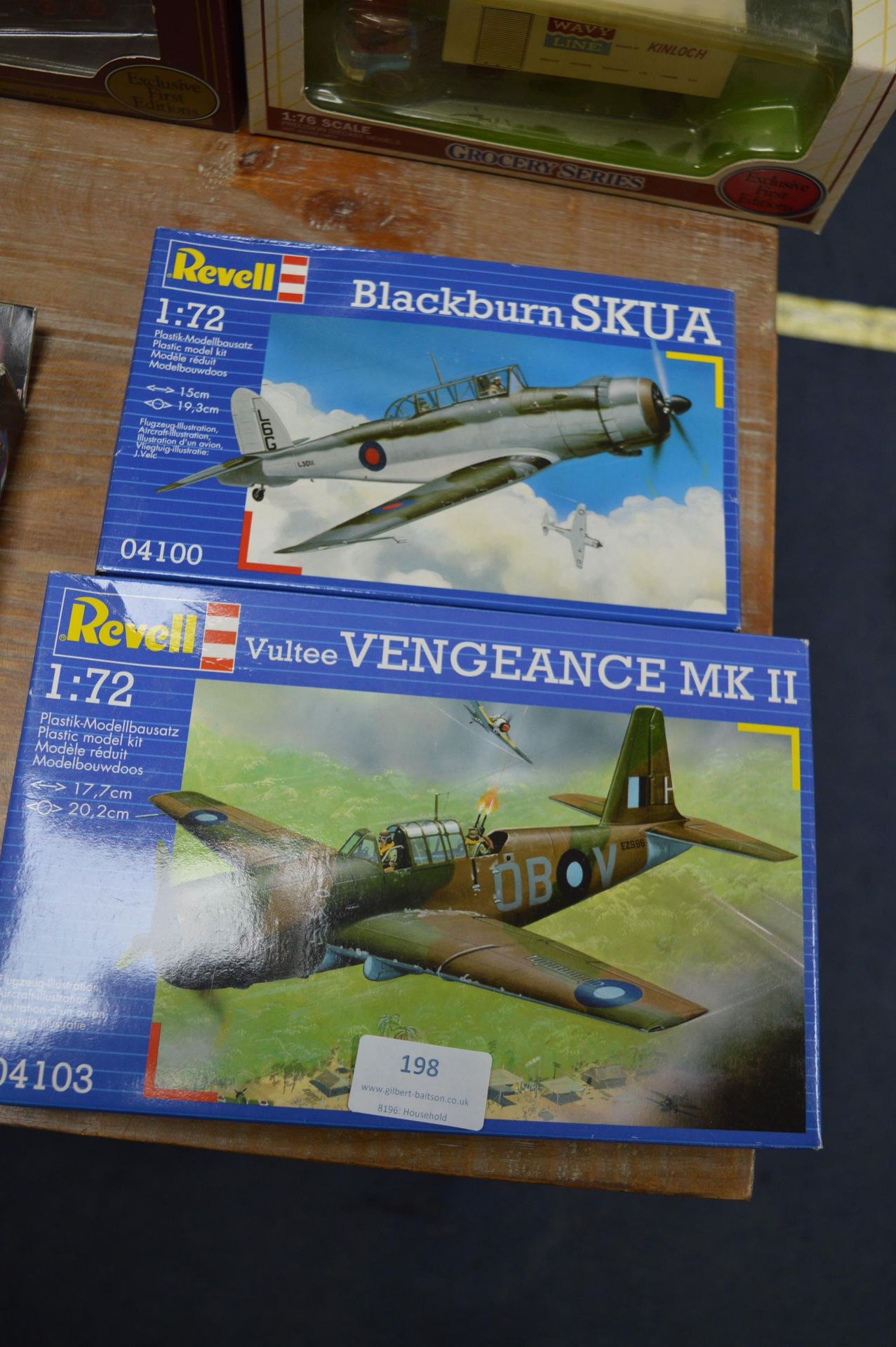 Two Revell 1:72 Scale Airplane Kits - Vengeance an