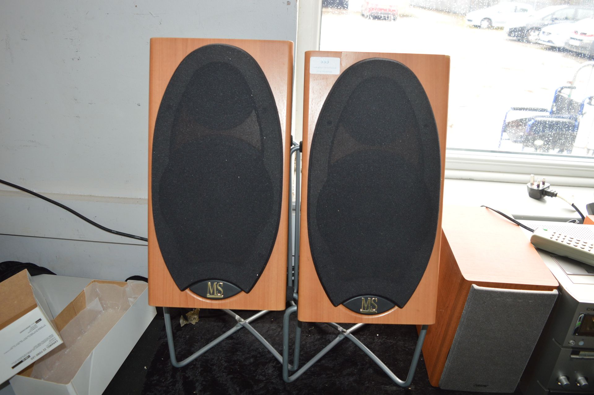 Pair of MS Audio Speakers on Stands