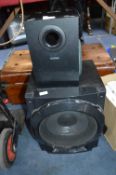 Panasonic Speaker, and a Subwoofer