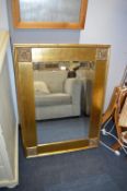 Gilt Framed Beveled Edge Mirror