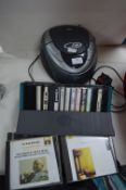 Matsui Portable CD Player plus Classical CDs etc.