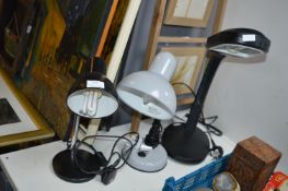 Three Desk Lamps