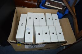 Ten Apple iPod Mini Boxes and an iPad Box