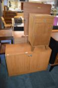 Low Cupboard and a Bedside Cabinet