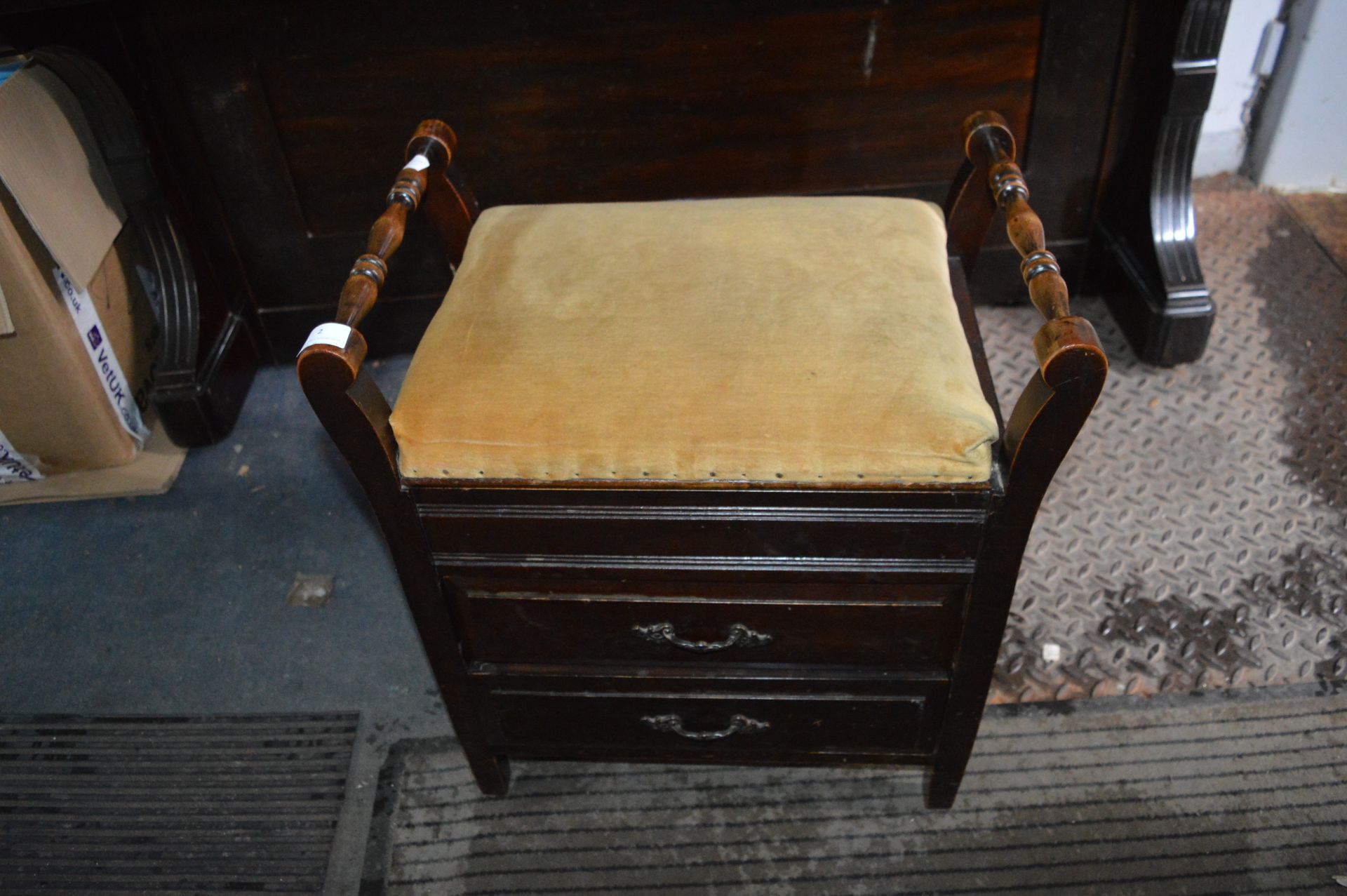 Mahogany Piano Stool