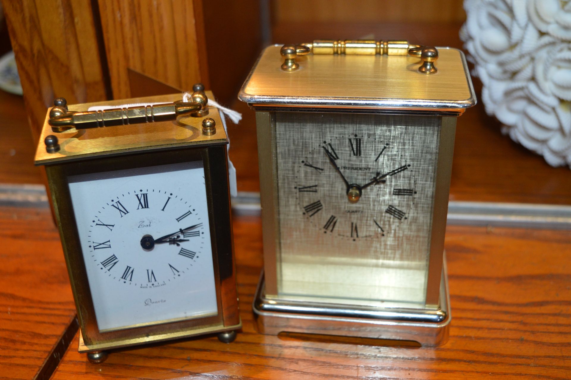 Two Quartz Carriage Clocks