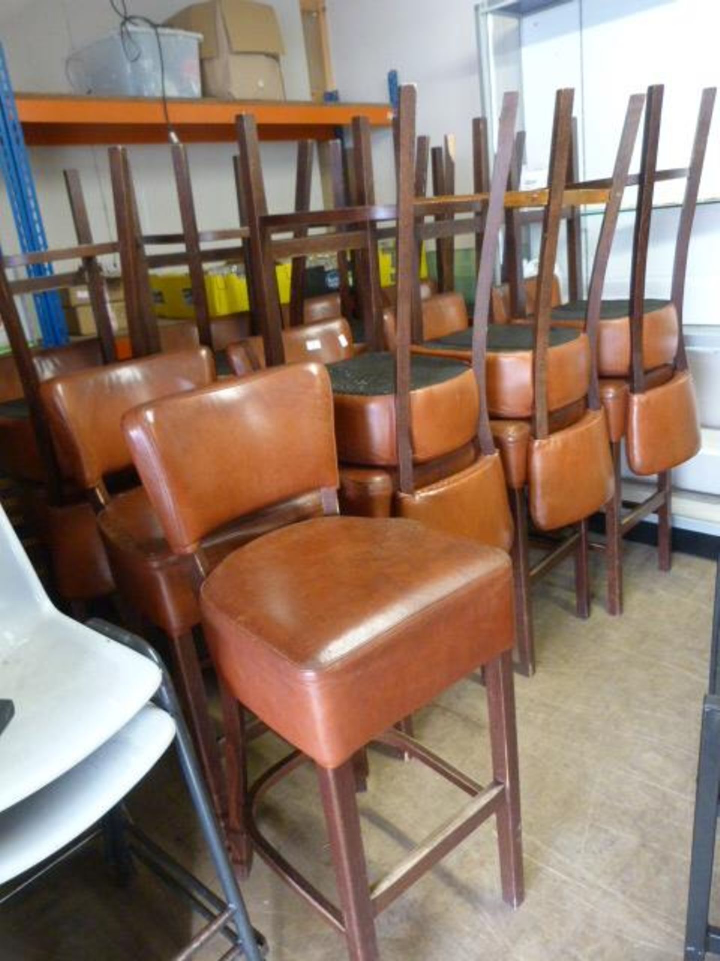 Sixteen Leatherette Bar Chairs